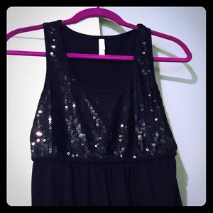 Black top with sequins